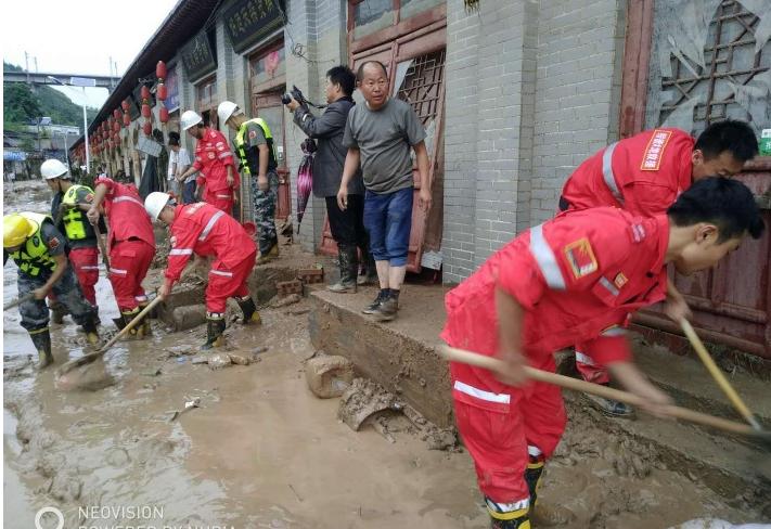 陕西绥德地区受灾情况实时动态报道